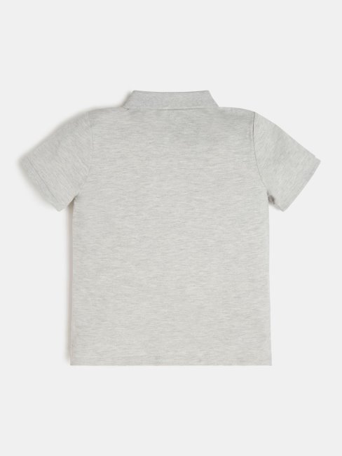 Polo Manches Courtes Piquet Guess Gris Clair