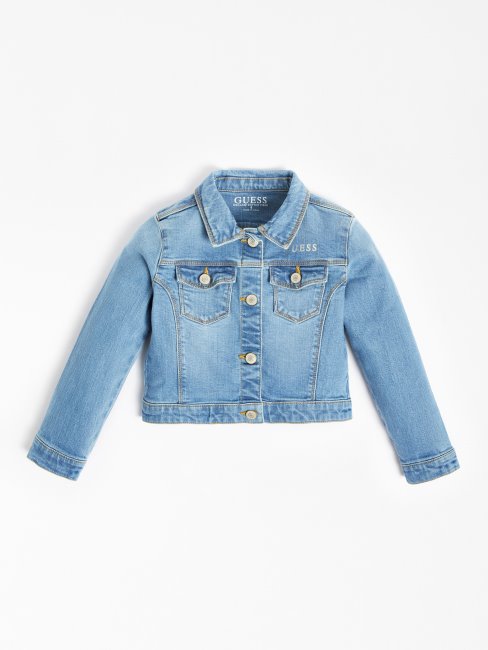 Guess Veste En Jean Regular Fit Bleu Clair