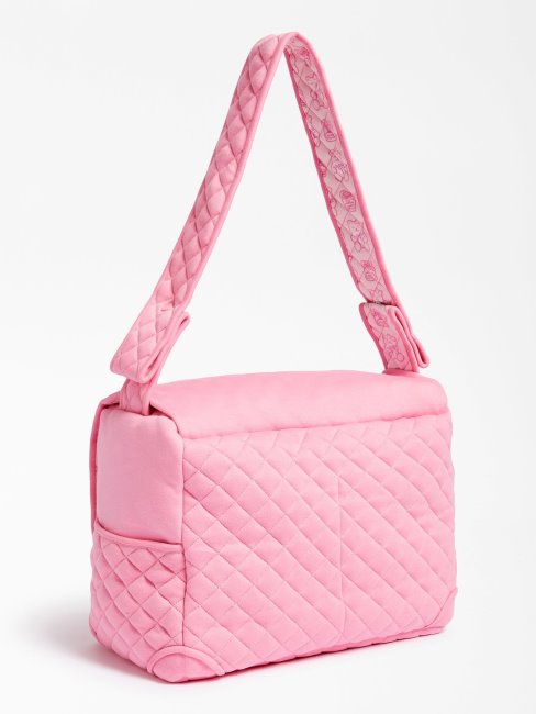 Sac à Langer Logo Devant Guess Rose