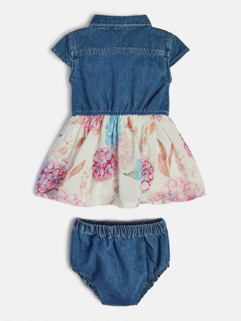 Ensemble Bleu Multi Robe Et Culotte En Jean Guess