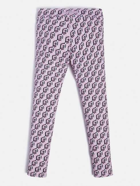 Leggings Guess Multi Rose Avec Logo Sur L'ensemble