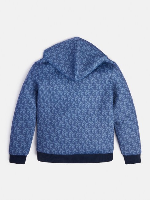 Sweat Imprimé Logo G-cube Sur L'ensemble Guess Bleu