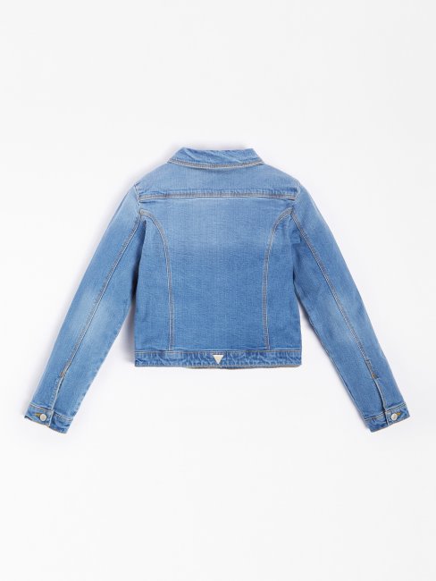 Veste En Jean Coupe Regular Guess Bleu Clair