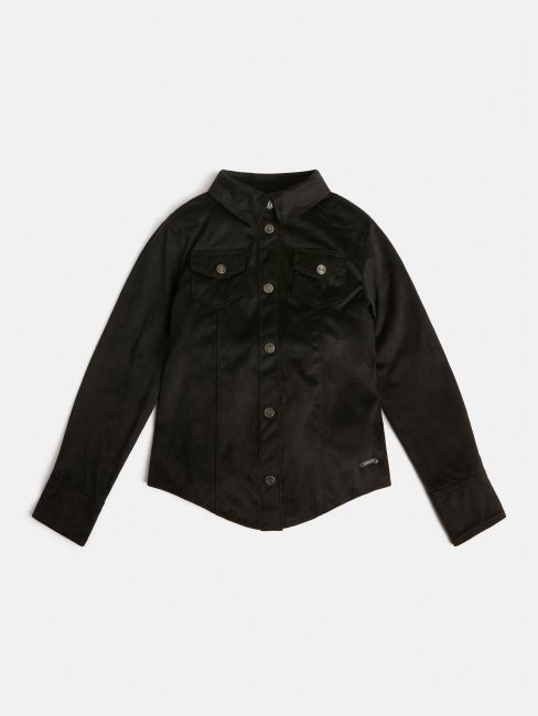 Chemise Suédine Guess Noire