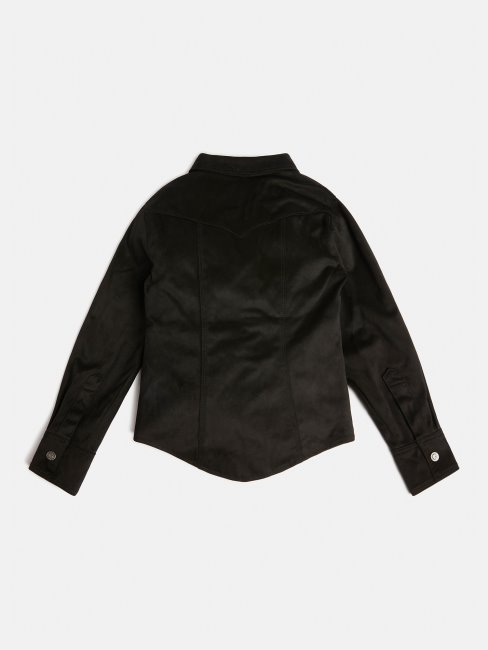 Chemise Suédine Guess Noire