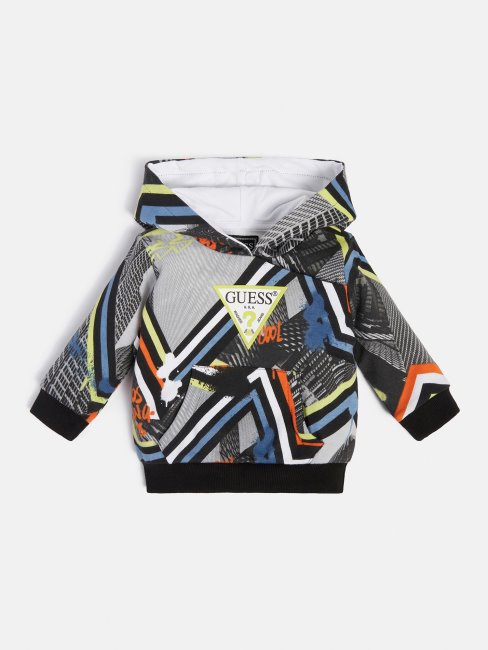 Sweat Imprimé All Over Guess Gris Multi