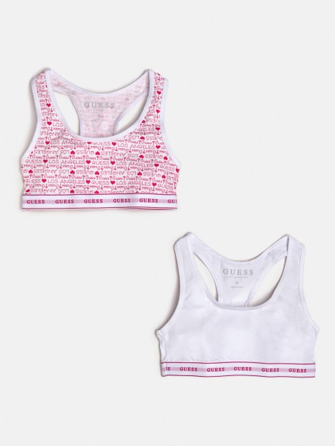 Guess Lot De 2 Hauts Imprimés Logo Multi Rose