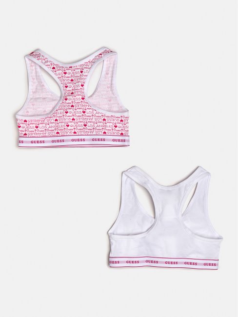 Guess Lot De 2 Hauts Imprimés Logo Multi Rose