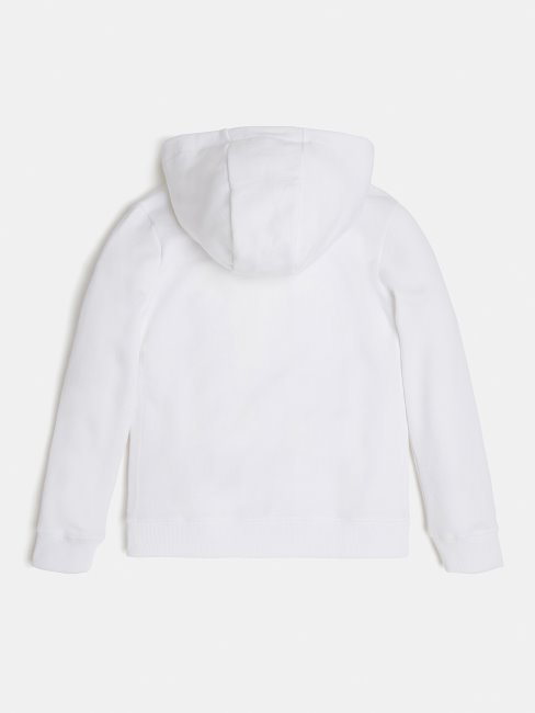 Sweat Logo Devant Guess Blanc