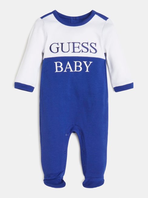 Guess Logo Sur Le Devant Dans L'ensemble Bleu