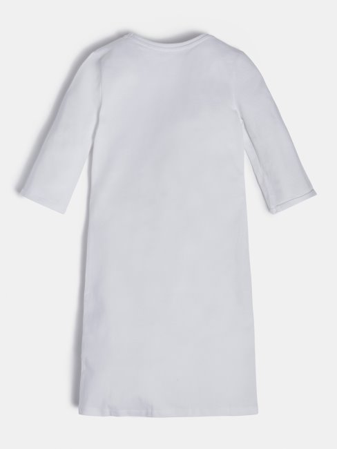 Peignoir Triangle Logo Blanc Guess