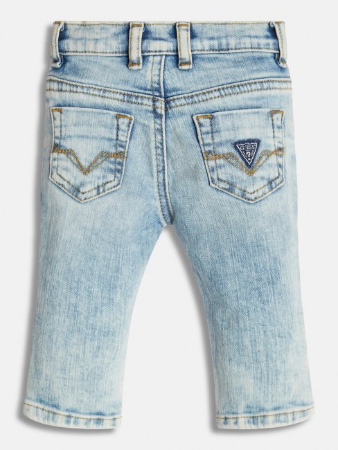Pantalon Coupe Skinny En Denim Bleu Guess