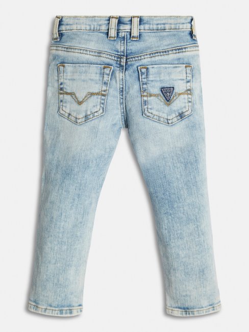 Pantalon Coupe Skinny En Denim Bleu Guess