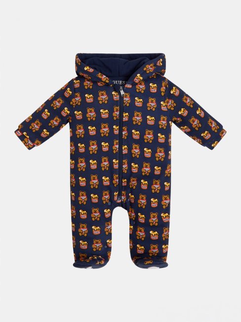 Guess Rembourré Sur L'ensemble Logo Bleu Multi