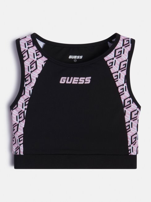 Soutien-gorge Actif à Logo Sur Le Côté Noir Guess