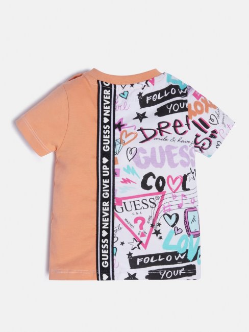 T-shirt Imprimé Orange Guess