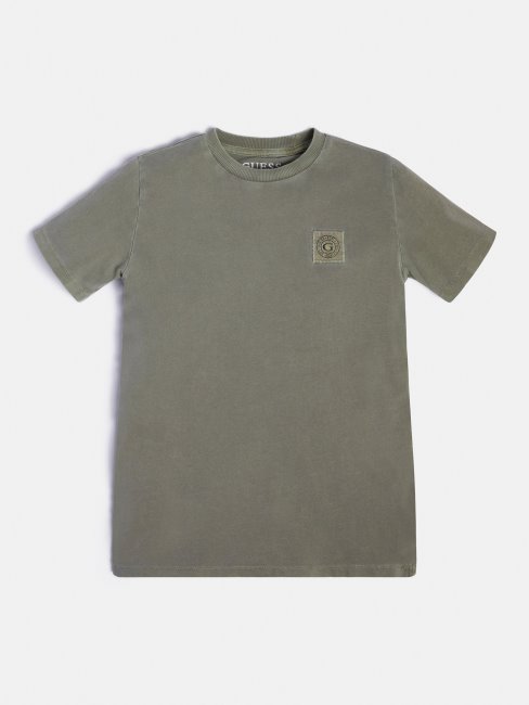 T-shirt Vert Avec Logo Sur Le Devant