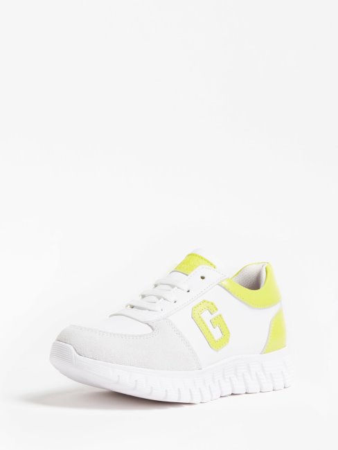 Lance Chaussure Running Cuir (35-38) Blanc Guess