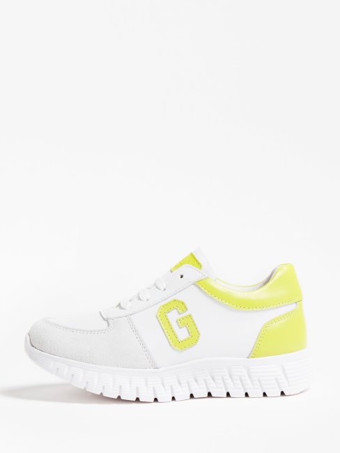 Lance Chaussure Running Cuir (35-38) Blanc Guess