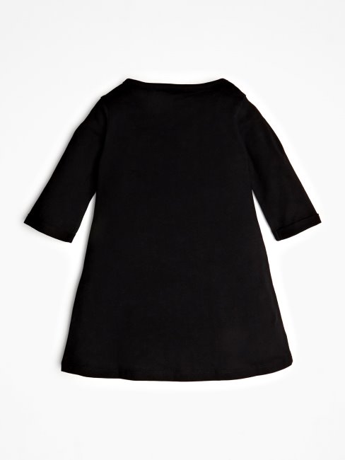 Robe Noire à Logo Triangle Guess