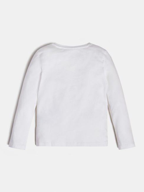 Tee Shirt Guess Blanc Imprimé