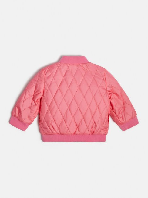 Guess Veste Bomber Réversible Rose