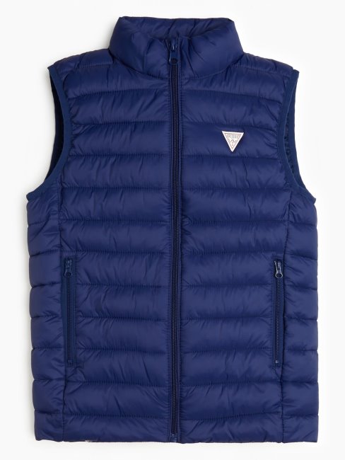 Doudoune Sans Manche Bleu Guess