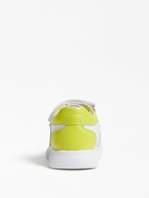 Chaussure Running En Cuir Blanc Lance (21-26) Guess