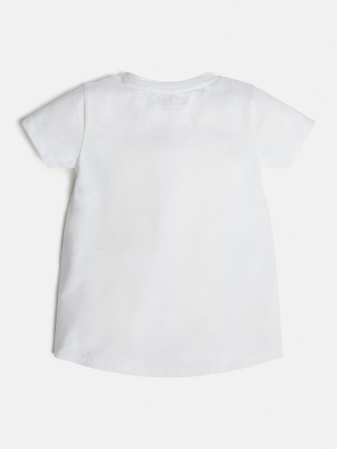 T-shirt Guess Fashion Blanc Avec Logo Sur Le Devant