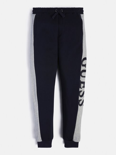 Pantalon De Sport Bleu Avec Logo Guess Sur Le Côté