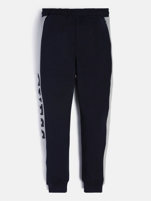 Pantalon De Sport Bleu Avec Logo Guess Sur Le Côté