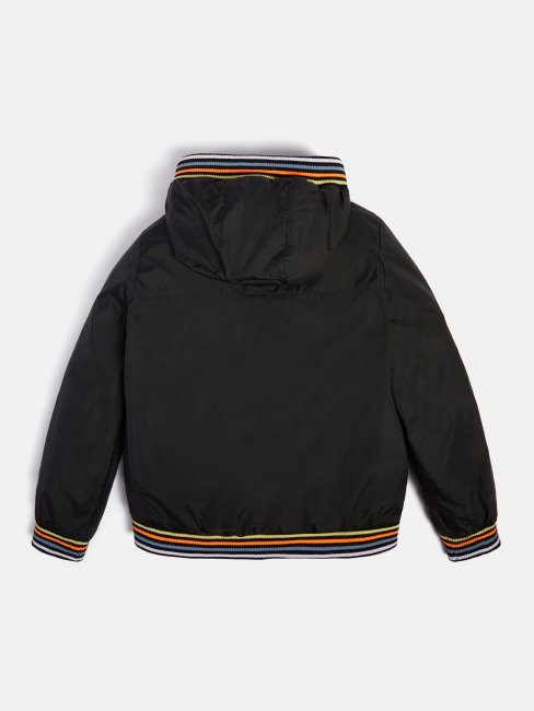 Guess Côté Logo Coupe-vent Noir