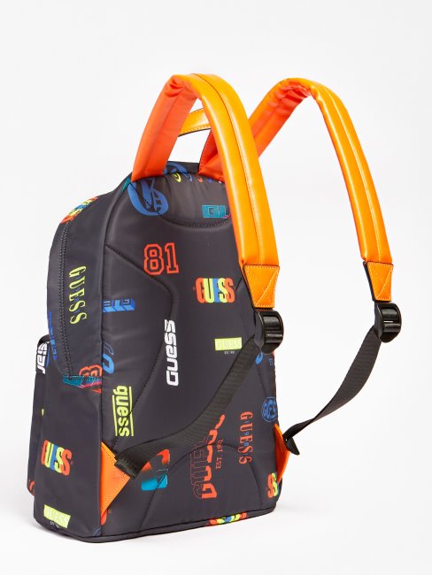 Sac à Dos Imprimé All Over Noir Multi Guess