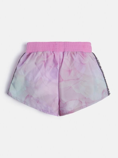 Guess Short Actif Imprimé Sur L'ensemble Rose