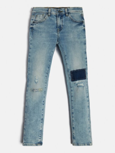 Guess Pantalon Coupe Skinny En Denim Bleu