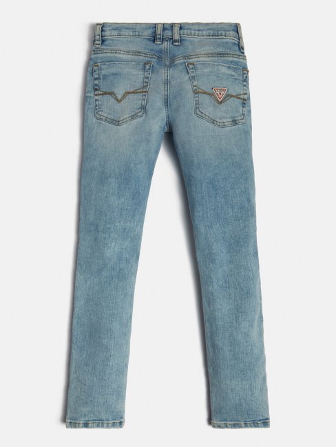 Guess Pantalon Coupe Skinny En Denim Bleu