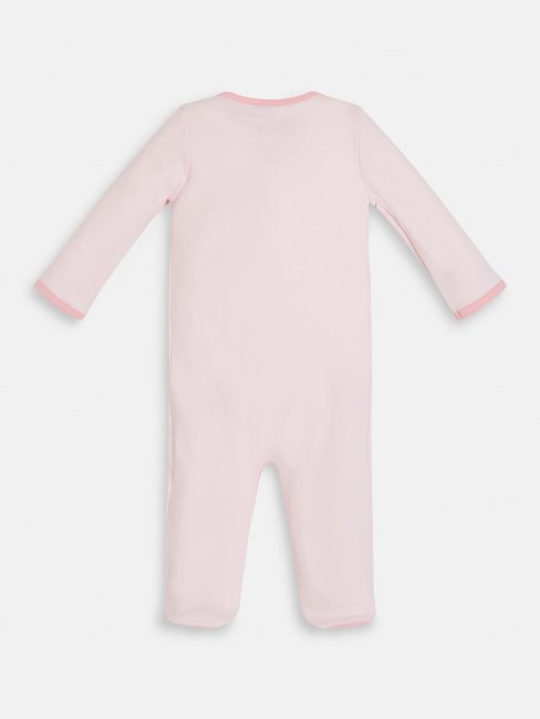 Patch Devant Logo Salopette Guess Rose