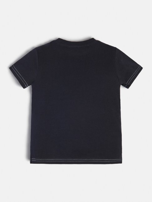Tee Shirt Guess Devant Logo Bleu Nouvelle Tendance