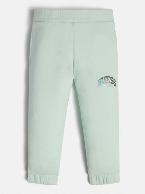 Pantalon De Sport Bleu Clair Avec Logo Sur Le Devant