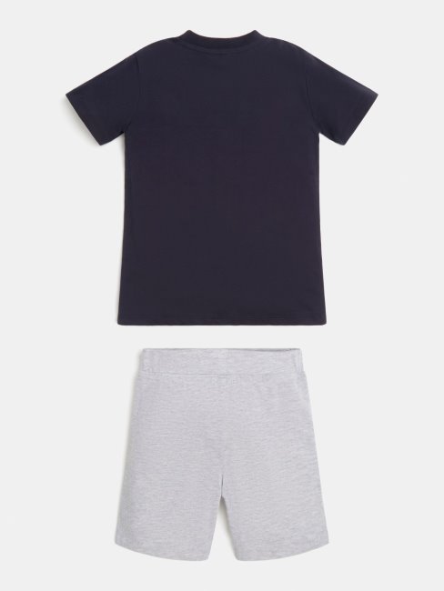 Guess Ensemble T-shirt Et Short Bleu