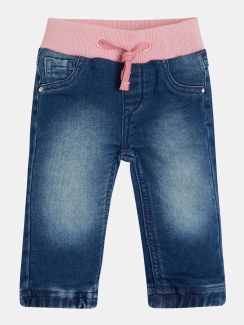 Pantalon Denim Coupe Regular Bleu Guess