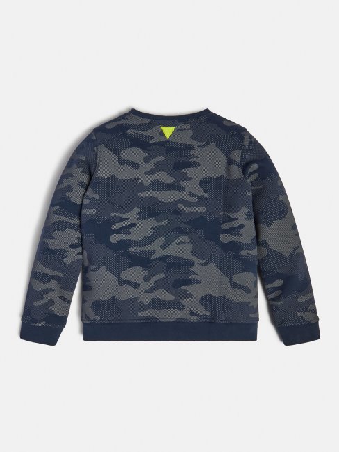 Guess Sweat Actif Logo Devant Gris Multi