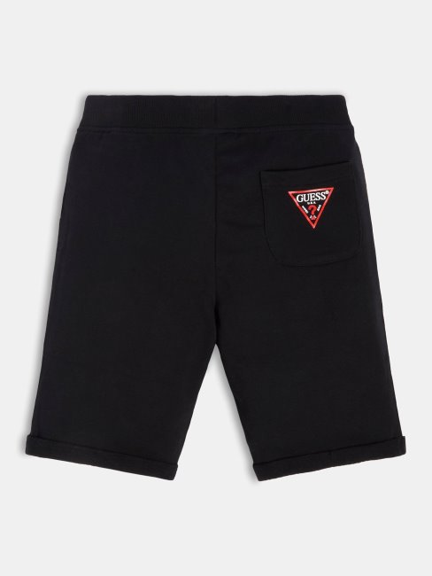 Short Actif Noir Avec Logo Guess Back