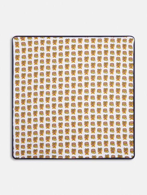 Guess All Over Logo Serviette Bébé Blanc Multi