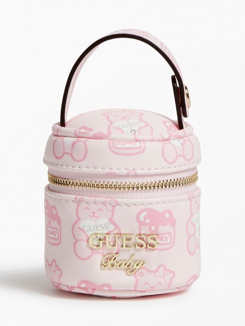 étui Attache Tétine Nouveau Né Guess Rose