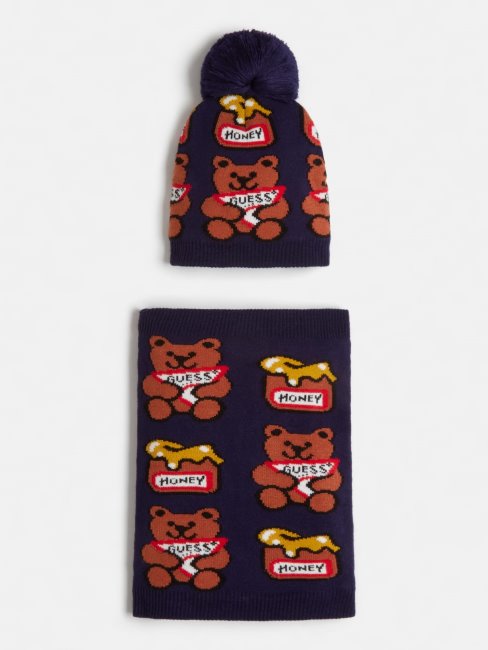 Ensemble Bonnet Et Cache-cou Bleu Multi Guess