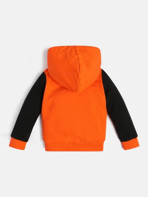 Sweat Logo Triangle Devant Orange Guess