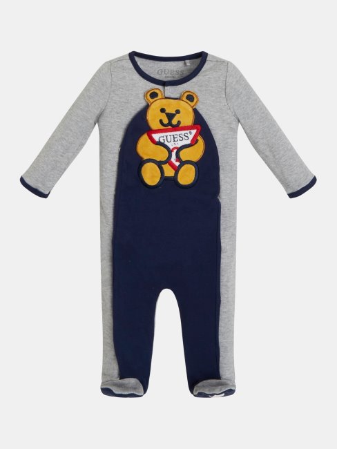 Guess Patch Logo Gris Sur Le Devant Dans L'ensemble