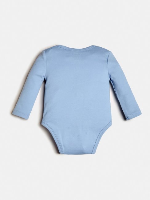 Guess Corps Logo Triangle Bleu Clair