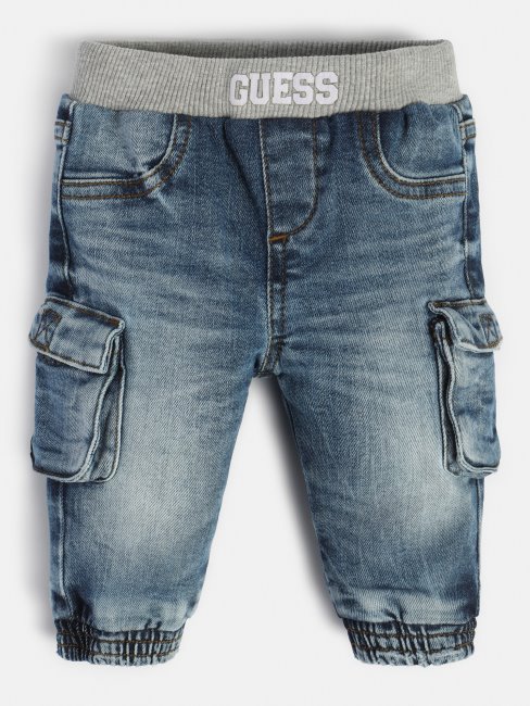 Pantalon Denim Cargo Guess Bleu